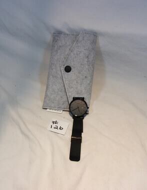 BUREI MEN'S WATCH-BLACK-ADJUSTABLE FLEXIBLE METAL BAND-WORKING